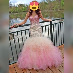 Mori Lee "Paparazzi" Ombre Mermaid Prom Dress
